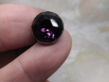 Load image into Gallery viewer, Three Georgian silver buttons set with purple pastes. c1820.
