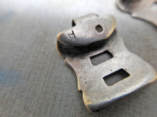 Load image into Gallery viewer, A rare pair of silver garter clasps / buckles. English London 1795.
