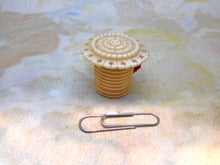 Load image into Gallery viewer, A pearl topped tape measure. c1850. -new tape.
