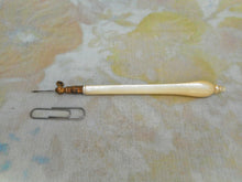 Load image into Gallery viewer, A pearl handled crochet / tambour hook. c1860

