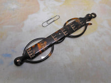 Load image into Gallery viewer, A tortoiseshell lorgnette with gold pique work. c1860

