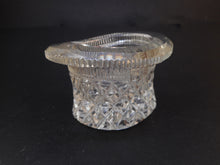 Charger l'image dans la galerie, A cut glass salt in the form of a hat. c1930.
