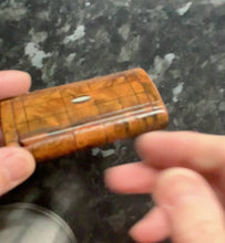 Charger et lire la vidéo dans la visionneuse de la Galerie, SOLD……A walnut puzzle snuff box. c 1850
