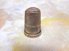 Load image into Gallery viewer, 1851 Exhibition of All Nations silver thimble. a/f
