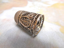 Load image into Gallery viewer, SOLD........A Georgian silver filigree thimble and case. c1800
