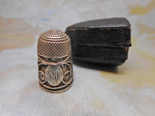 Load image into Gallery viewer, SOLD........A Georgian silver filigree thimble and case. c1800
