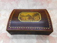 Load image into Gallery viewer, A Tunbridge Ware 'Brighton' box with print of 'The Royal Mews'.
