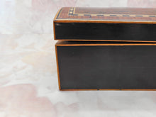 Load image into Gallery viewer, A Tunbridge Ware 'Brighton' box with print of 'The Royal Mews'. Wise Manufactory. 1812.
