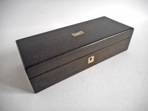 A sewing box- a relic of the ship The Royal George. c 1850