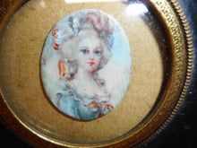 Load image into Gallery viewer, A portrait miniature of a lady in a 19th century frame.
