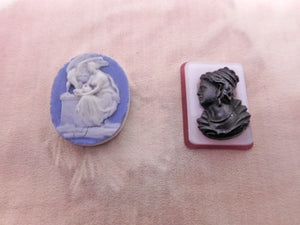 Antique cameos from jewelry.