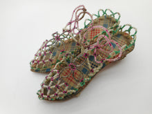 Load image into Gallery viewer, A pair of novelty bead worked shoes. Antique 19th century.
