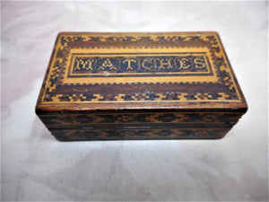 A Tunbridge Ware 'matches' box. c 1890