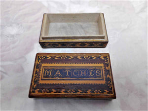 A Tunbridge Ware 'matches' box. c 1890