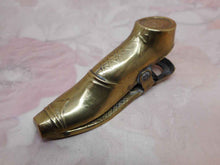 Load image into Gallery viewer, A shoe shaped brass letter clip. 1872
