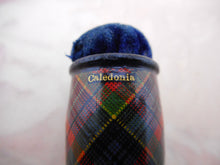 Load image into Gallery viewer, A Tartan Ware double ended emery cushion. Caledonia. c 1860
