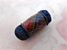 Load image into Gallery viewer, A Tartan Ware double ended emery cushion. Caledonia. c 1860
