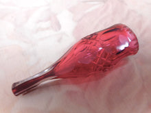 Load image into Gallery viewer, A novelty cranberry glass cheroot holder. 19th century
