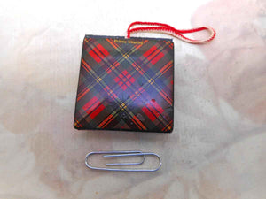 A Tartan Ware needle case. Prince Charles tartan. circa 1860