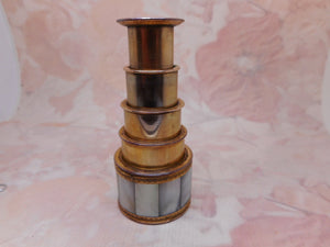 SOLD……….A mother of pearl monocular.  4 -drawer c1840