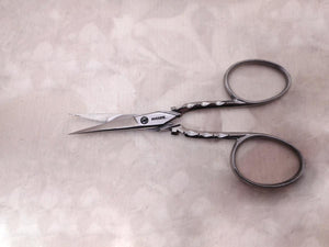 SOLD…..French cut steel scissors. Nogent cutler. 19thc