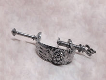 Load image into Gallery viewer, An antique cut steel netting clamp. c 1800
