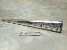 Load image into Gallery viewer, An engraved Dutch silver knitting needle sheath.
