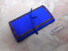 Load image into Gallery viewer, A Milward&#39;s blue silk needle case. 1857 Patent
