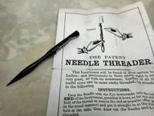 Load image into Gallery viewer, A Joseph Rodgers needle threader with original paper advert. 19thc.
