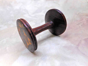 A Tunbridge Ware cotton reel / spool. c 1840