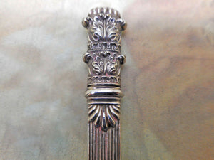 SOLD.....An embossed silver needle case. c 1830-1840