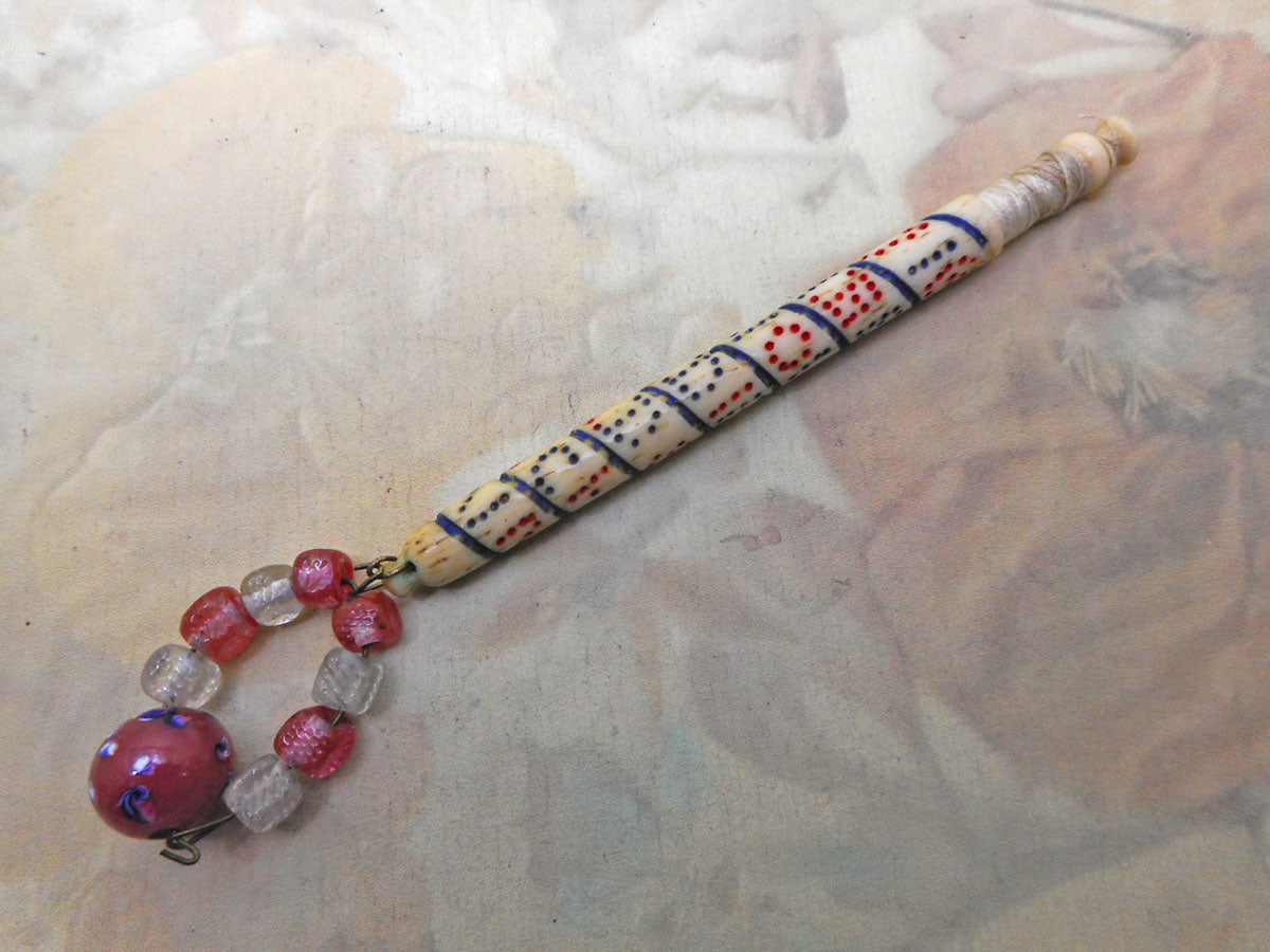 SOLD…..Ann Richardson...a bone lace bobbin with a spiral inscription ...