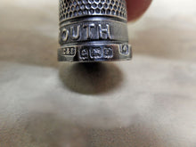 Load image into Gallery viewer, Bournemouth- a souvenir silver thimble. HM. 1930. HG&amp;S
