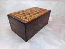 Load image into Gallery viewer, A Tunbridge Ware pen nib box stamped Barton.
