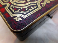 Load image into Gallery viewer, SOLD……A small Boulle box with tortoiseshell and brass inlay. French c1870
