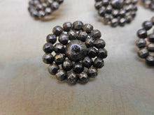 Load image into Gallery viewer, SOLD……Nine small buttons with riveted steel studs. c 1840.
