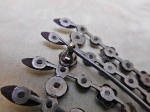 A Victorian cut steel brooch. 19thc