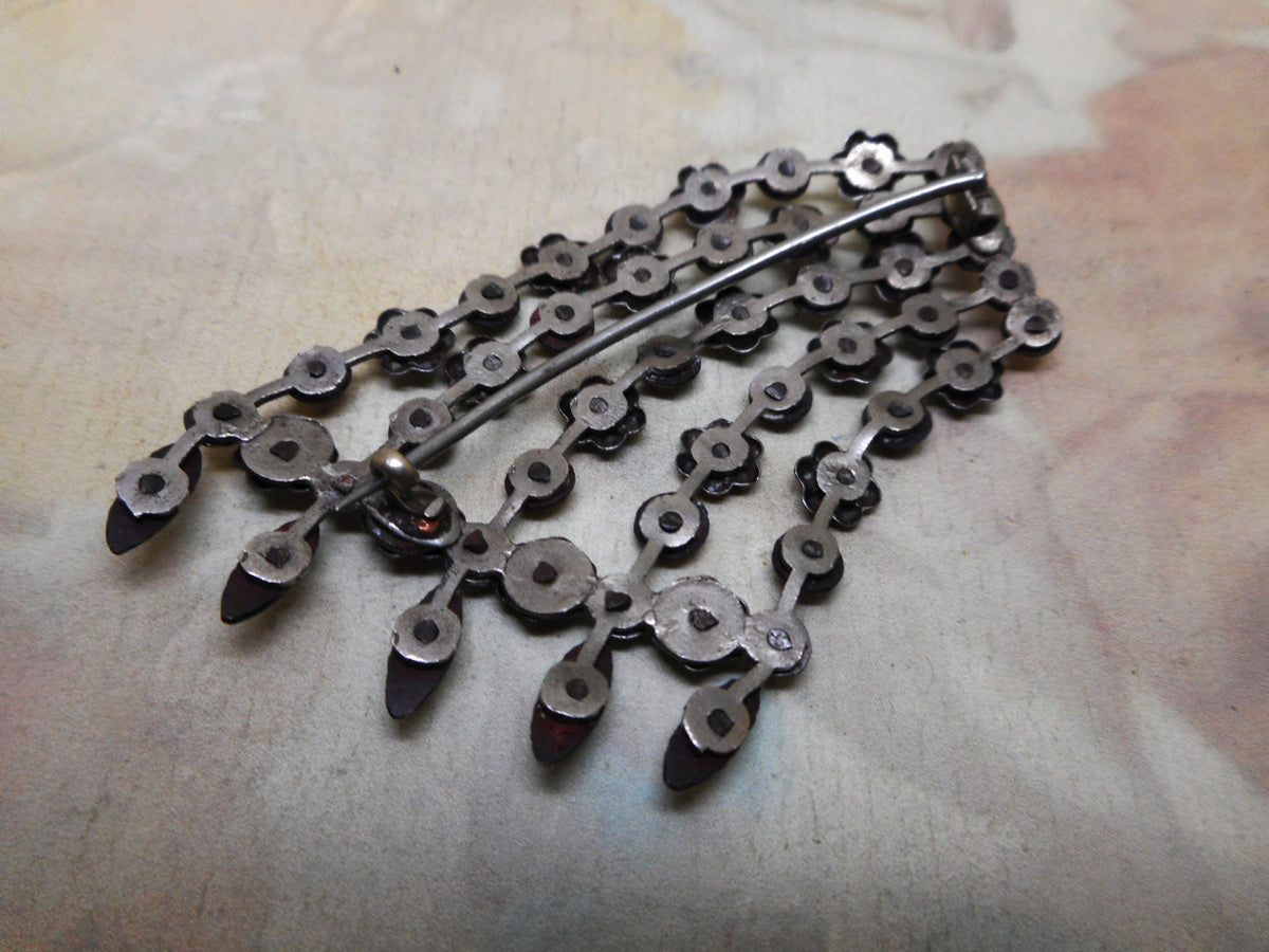 A Victorian cut steel brooch. 19thc Curio Antiques