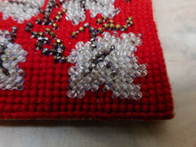 Load image into Gallery viewer, SOLD……..A bead and cross stitch needle case. c1860
