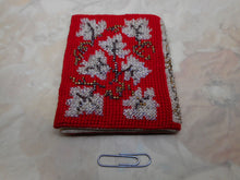 Load image into Gallery viewer, SOLD……..A bead and cross stitch needle case. c1860
