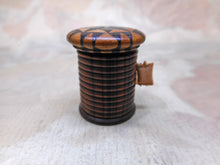 Load image into Gallery viewer, A Tunbridge Ware tape measure. c 1840 Sewing tool.
