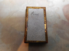 Load image into Gallery viewer, A card needle packet box with an embossed flower. c 1860
