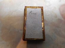 Load image into Gallery viewer, SOLD……A card needle packet box with an embossed flower. c 1860
