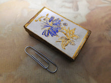 Load image into Gallery viewer, SOLD……A card needle packet box with an embossed flower. c 1860
