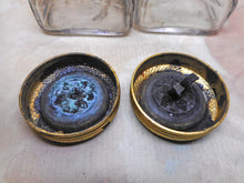 Load image into Gallery viewer, SOLD........A pair of ink wells with decorative gilded lids. Mid 19th century.
