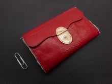 Load image into Gallery viewer, A Georgian red leather wallet for embroidery. c 1800
