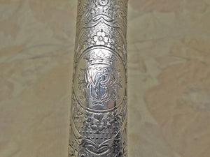 A silver shaving brush. Marquess coronet. London 1859