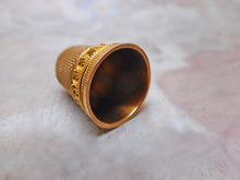 Load image into Gallery viewer, SOLD….An 18ct Etruscan style gold thimble in its box. c1870
