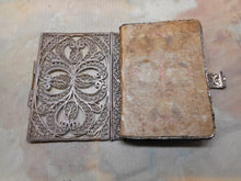 Load image into Gallery viewer, SOLD………..A silver filigree needle case in the form of a book. c 1800-1815
