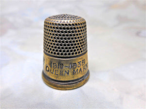 Two commemorative thimbles George V & Queen Mary's Jubilee 1935